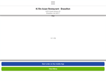 Tablet Screenshot of kirinasianbraselton.com